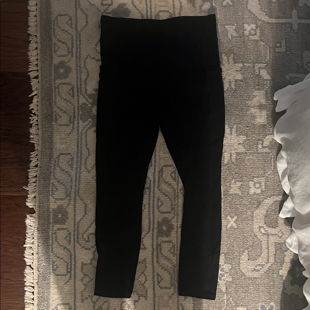 Fabletics Black High-Waisted Leggings Medium